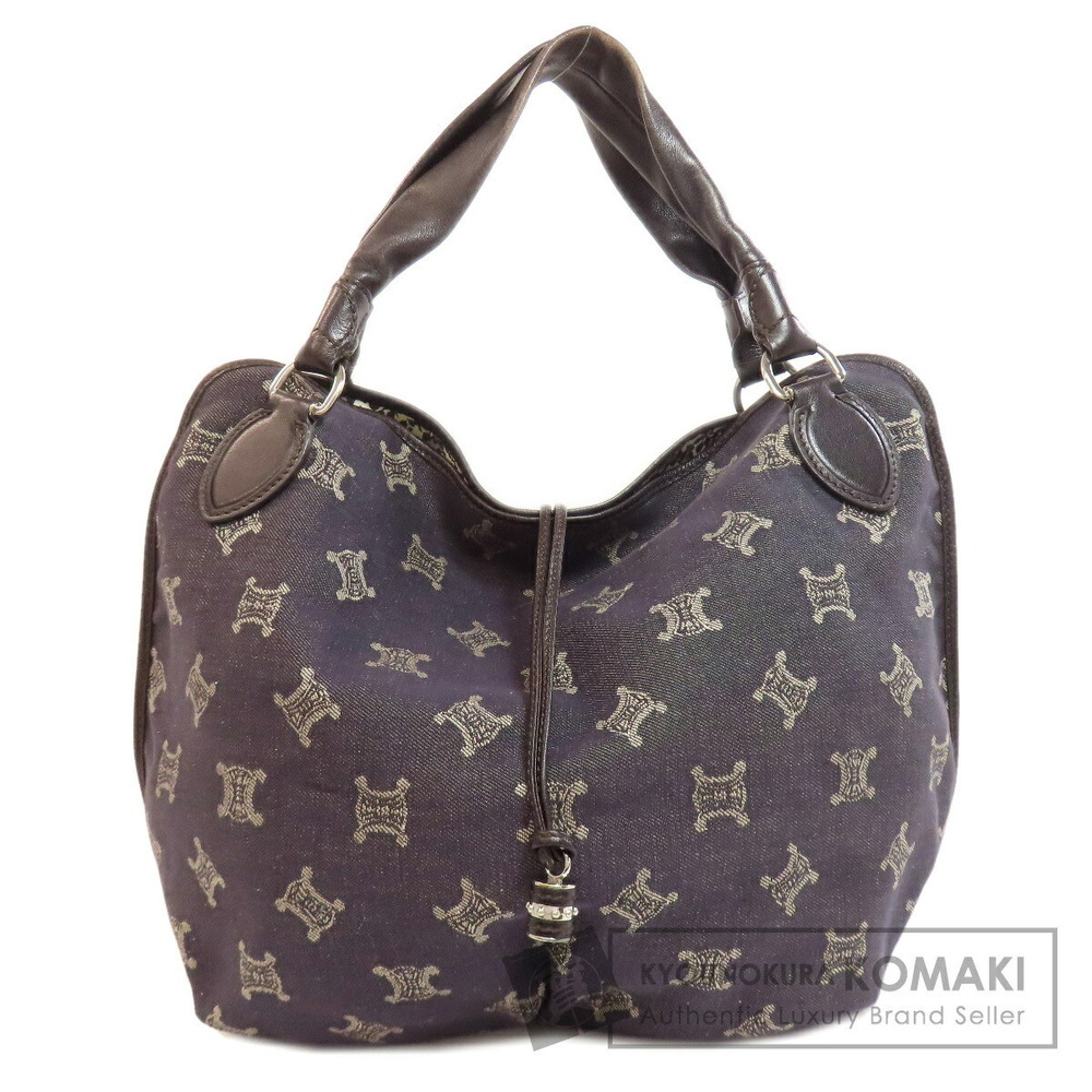 Celine Macadam Tote Bag Denim Leather